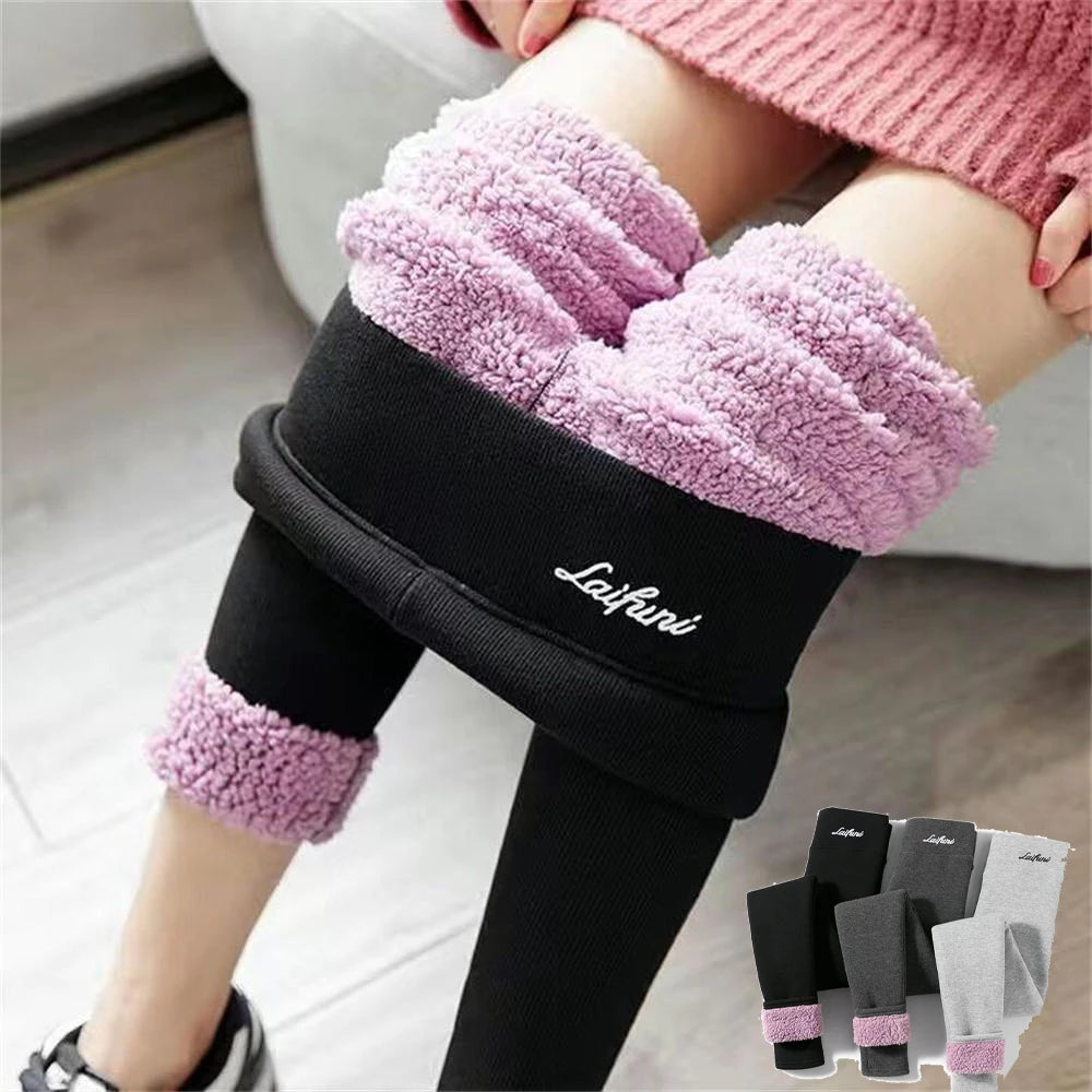 Women Thicken Lambwool Leggings