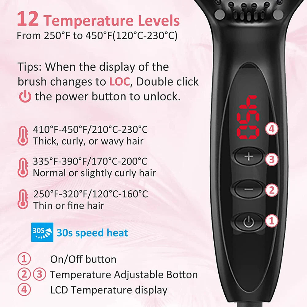 Hair Straightener Brush